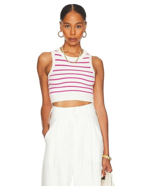 superdown Red Phoebe Ultra Crop Vest