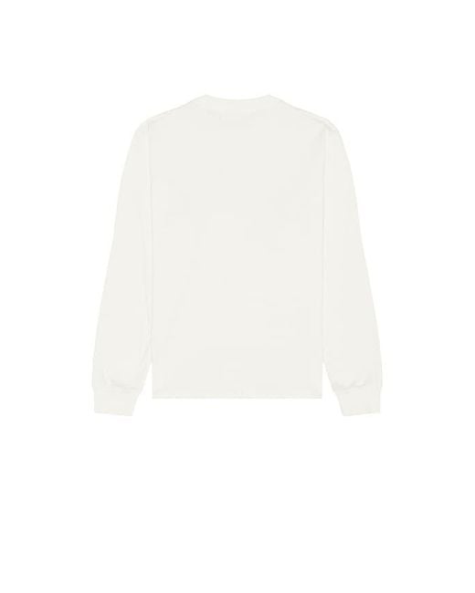 Museum of Peace & Quiet White Outline Long Sleeve Shirt for men
