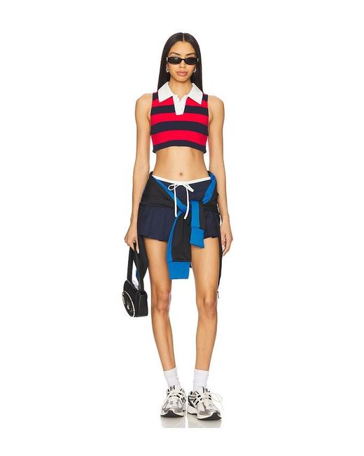 superdown Red Koko Crop Top