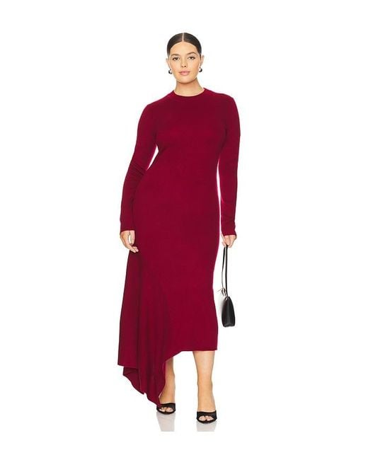 L'academie Red 'Academie Odelya Asymmetrical Dress