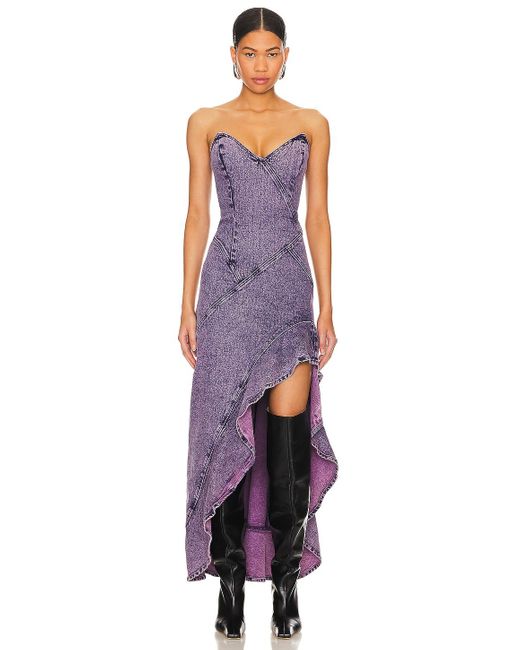 Amanda Uprichard Symone ドレス Purple
