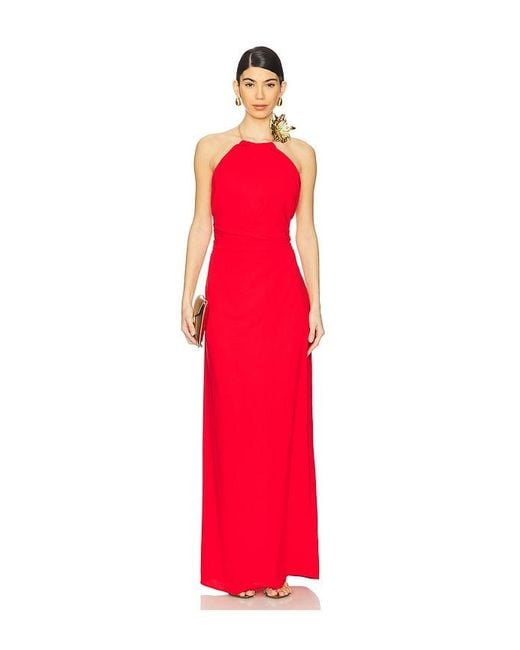 Rachel Gilbert Red Raye Gown