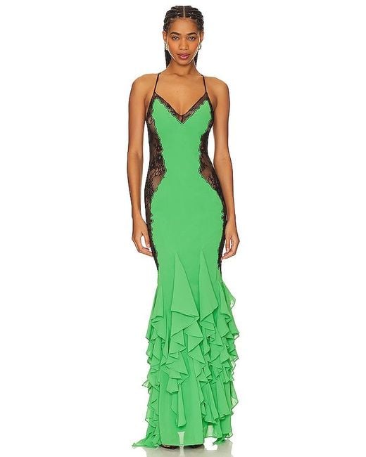 Nbd Green X Bridget Angelina Maxi Dress