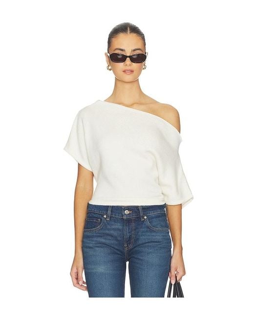 EB DENIM White Dahlia Shrug Top