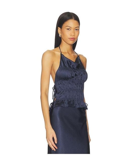 Nia Blue Balboa Top