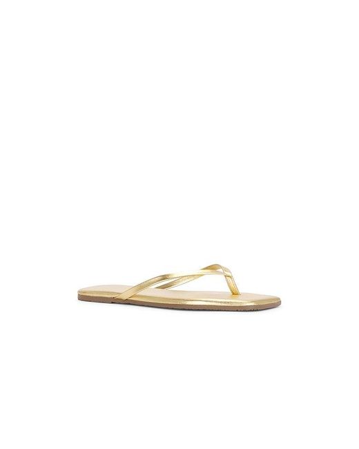 TKEES Natural Square Toe Lily Sandal