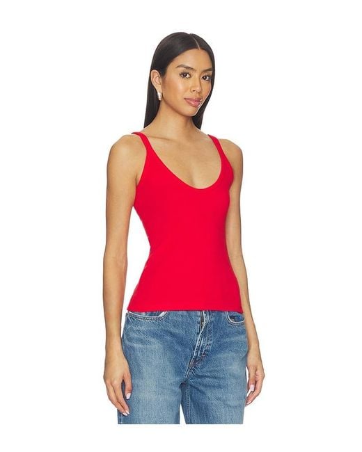 GRLFRND Red U-Neck Tank