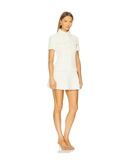 Susanna Chow White Page Tweed Dress