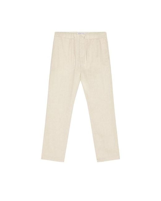 Frescobol Carioca Natural Oscar Linen Chino Pant for men