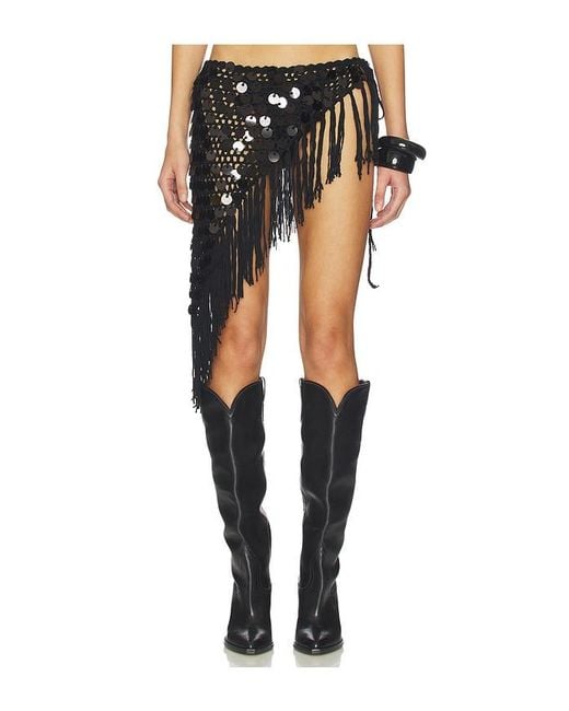 superdown Black Roca Tie Skirt