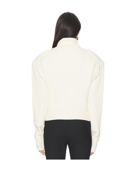 Ronny Kobo White Camilla Knit Top