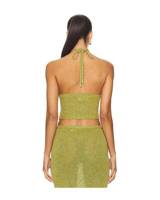 Asta Resort Green Teresa Scarf Top
