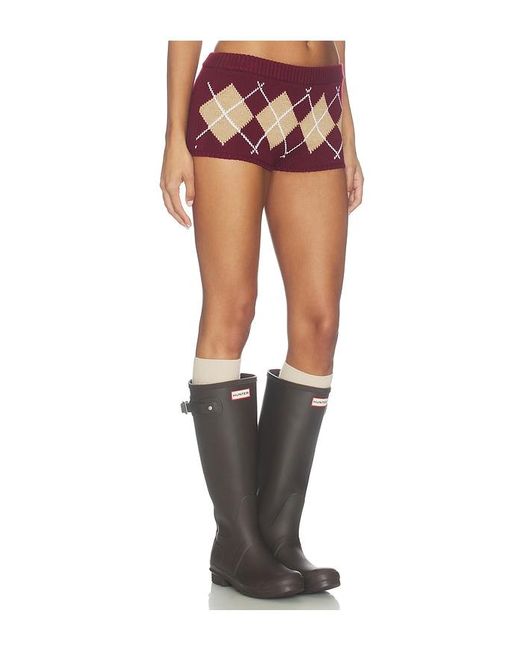 Lovers + Friends Multicolor Lunaria Argyle Short