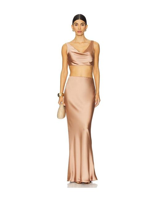 Norma Kamali Natural Maria Cropped Top