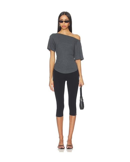 Free People Blue X Lucy Off The Shoulder Tee