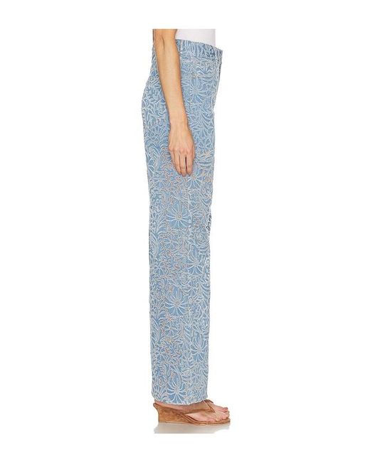 Veronica Beard Blue Taylor High Rise Wide Leg