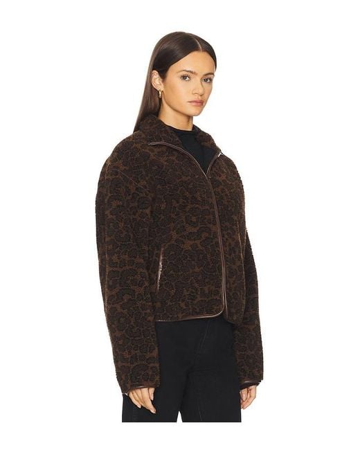 Rag & Bone Black Sun Sherpa Zip Up Jacket