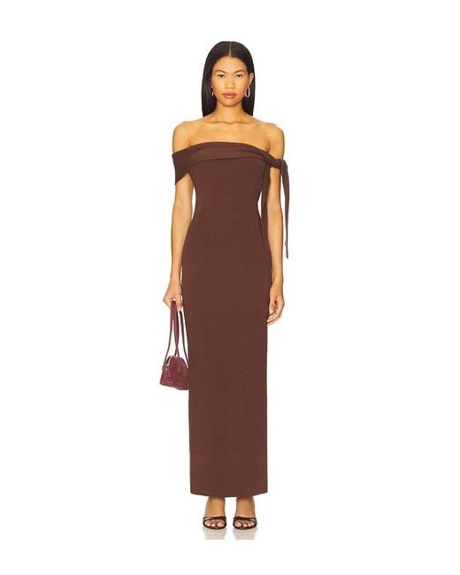 SNDY'S Brown Jaymes Maxi Dress