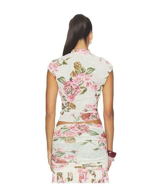 Adjoa Top en Multi AFRM en coloris White