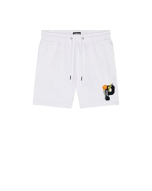 Prince Tennis White Brushed Fleece Short for men