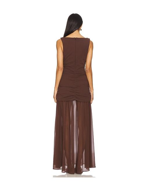 Show Me Your Mumu Brown Aria Maxi Dress