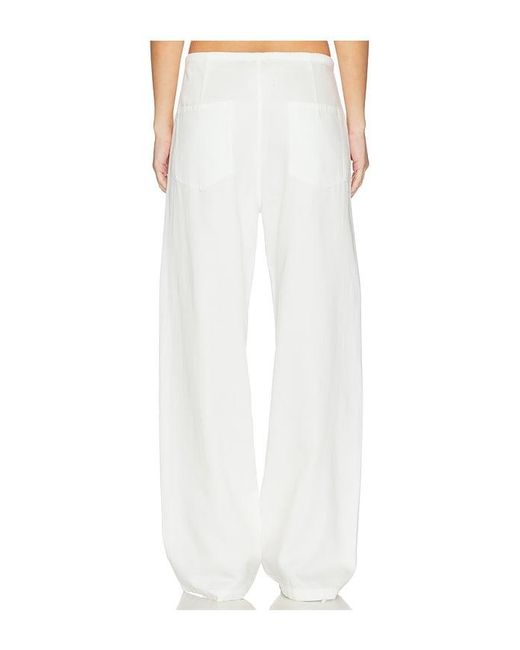 LNA White Dusty Soft Denim Pant