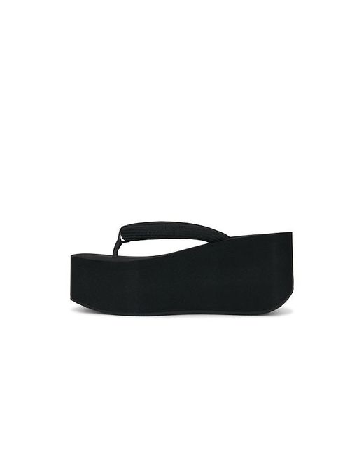 Alexander Wang Black Jenna Thong Platform Sandal