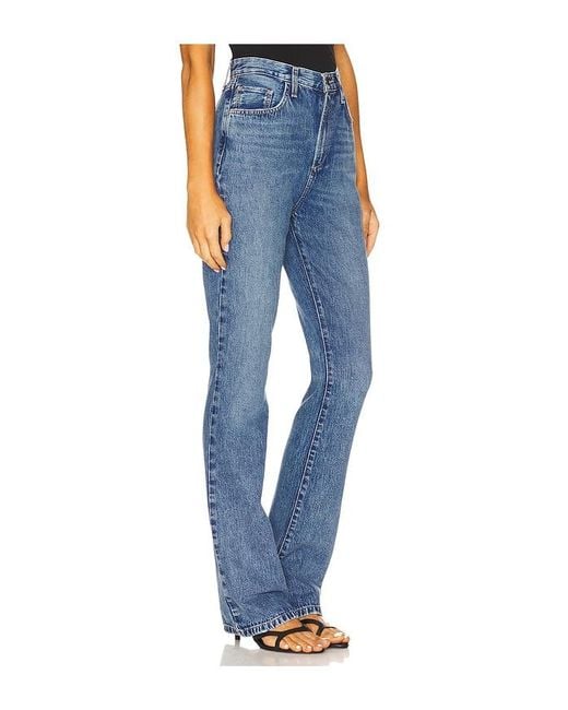 FAVORITE DAUGHTER Blue The Valentina Boot Super High Rise Jeans