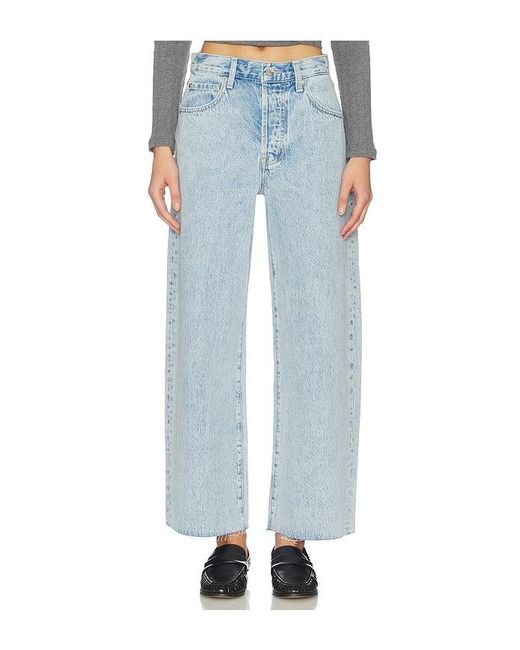 Pistola Blue Tate Crop High Rise Wide Jeans