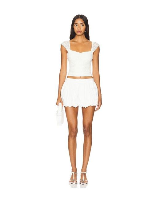 MORE TO COME White Kendall Top