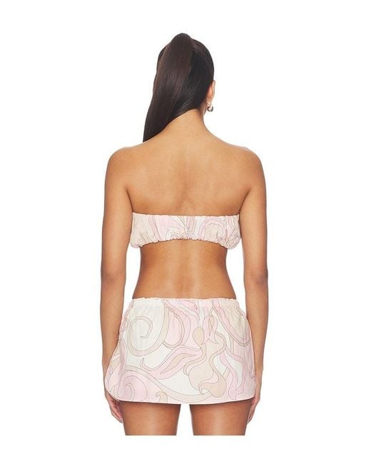 Cin Cin White Souffle Bandeau Top