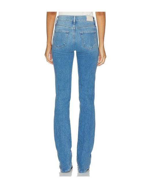 PAIGE Blue High Rise Manhattan Boot Jeans