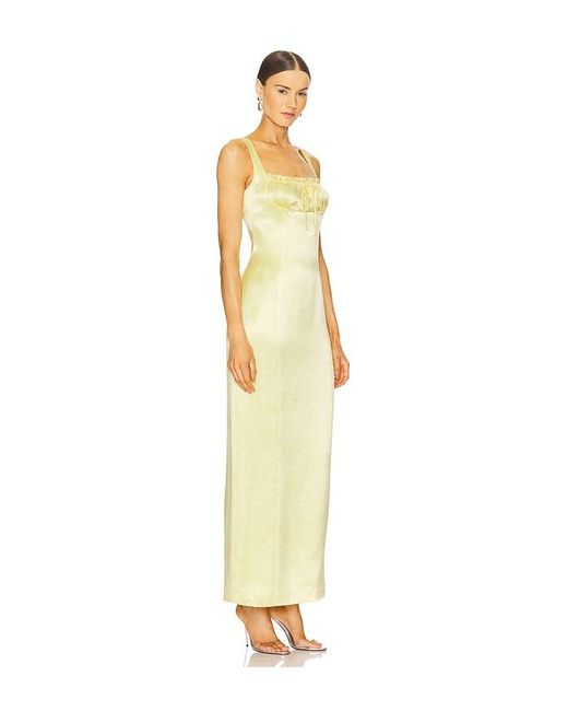 Maxivestido Limone En Color Amarillo Talla (También En S, Xs, M) Line & Dot de color White