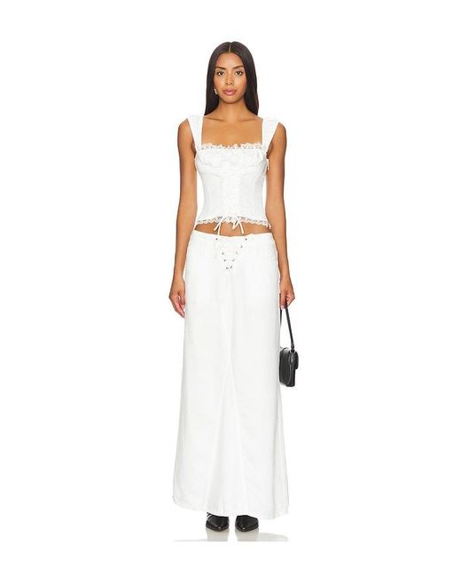 Lioness White Palmer Corset