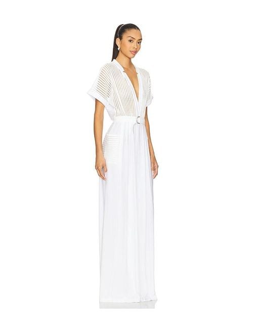 Norma Kamali White Geralyn Jumpsuit