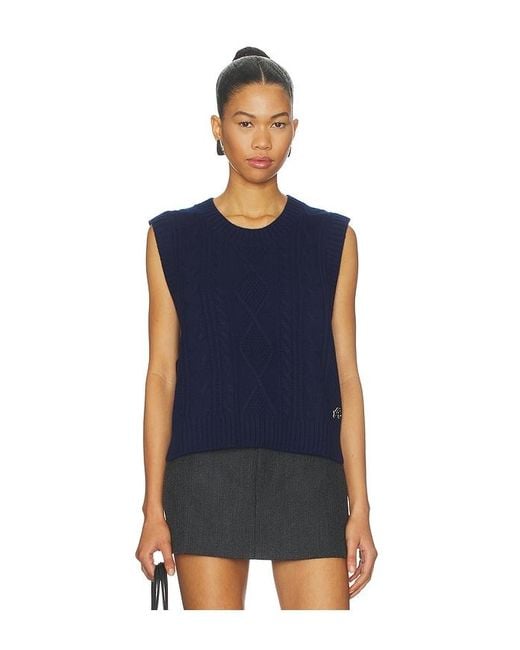 Malbon Blue Elspeth Sweater Vest