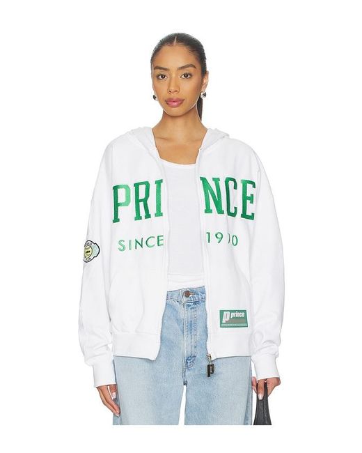 Prince Tennis White Since 1970 Full Zip Hoodie