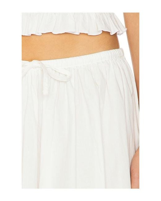 Pistola White Noelle Poplin Maxi Skirt