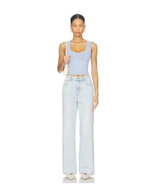 Free People White X Intimately Clean Lines Muscle Cami