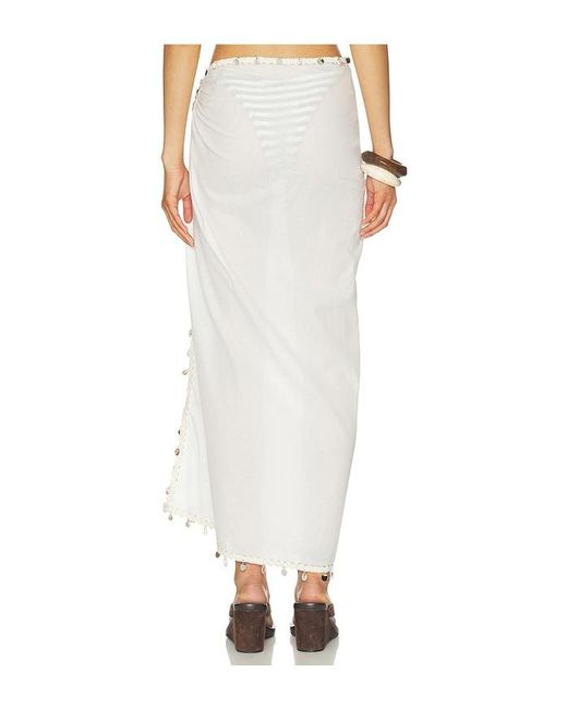 SNDY'S White Zelie Shell Wrap
