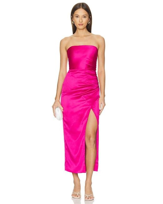 Bardot Pink Yana Midi Dress