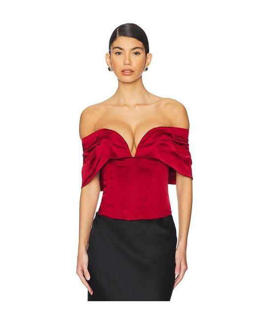 LPA Red Ilaria Corset Top