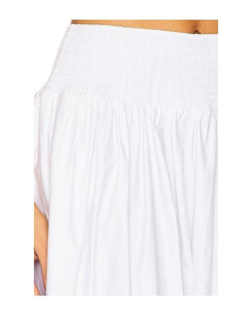 Solid & Striped White Maxirock Noreen
