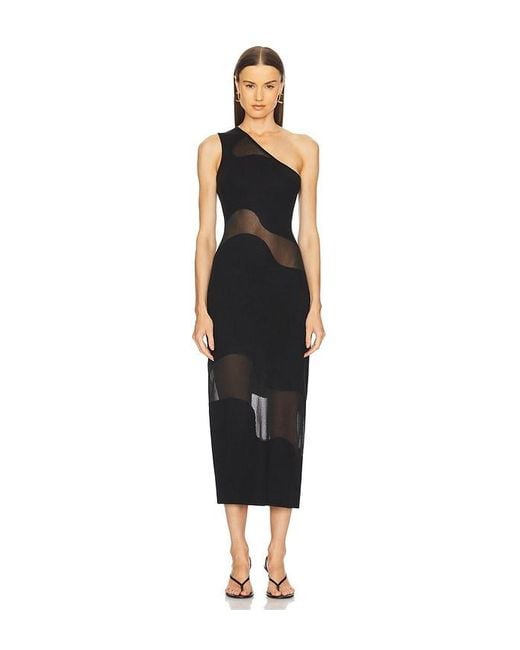 Cult Gaia Black Kalila Knit Dress