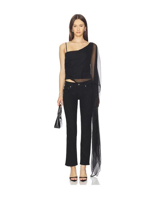EB DENIM Black Tess Layered Top