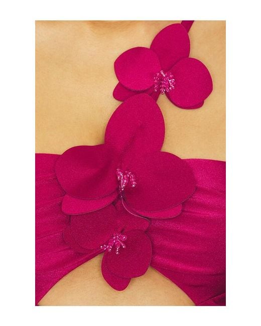 PATBO Pink Petal Midi Dress