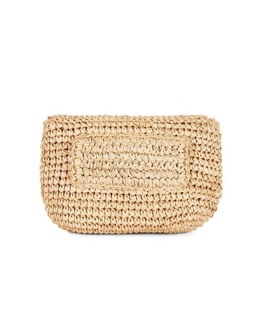 Hat Attack White Straw Belt Bag