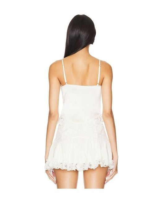 MAJORELLE White Ceila Bustier Top