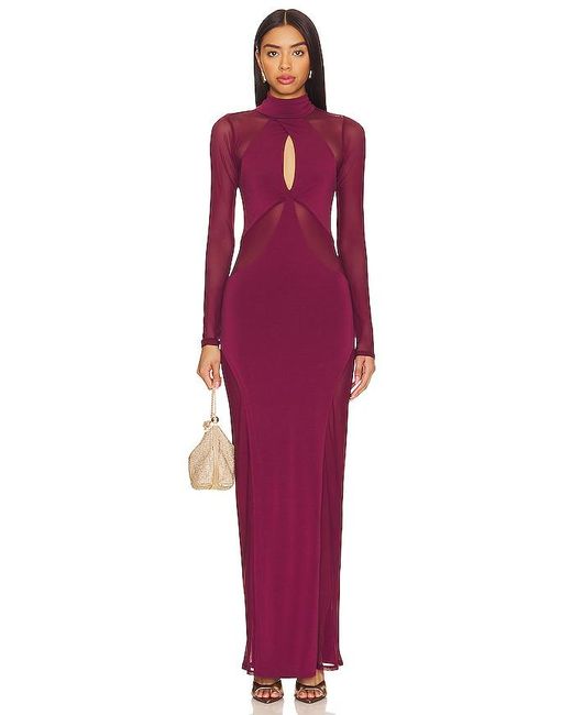 AFRM Purple Rosalia Maxi Dress