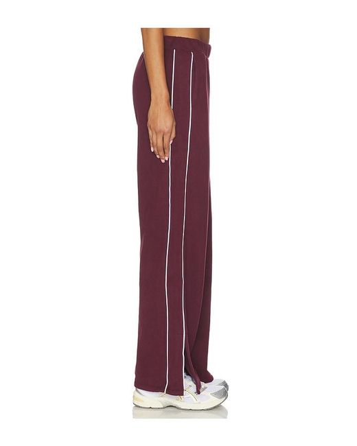 Beyond Yoga Red Luxe Fleece Piper Wide Leg Pant